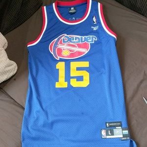 Reebok Shirts - Throwback Denver Nuggets Jersey - Melo # 15 - L Reebok Shirts - Throwback Denver Nuggets Jersey - Melo # 15 - L